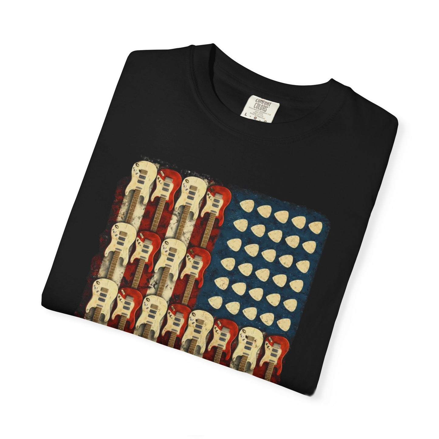 Guitar American Flag T-Shirt – Patriotic Guitar Tribute Tee